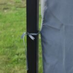 Pavillon aluminium 3 x 3 m toit polycarbonate avec moustiquaires - Image 3