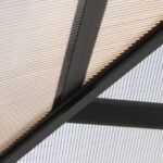 Pavillon aluminium 3 x 3 m toit polycarbonate avec moustiquaires - Image 2